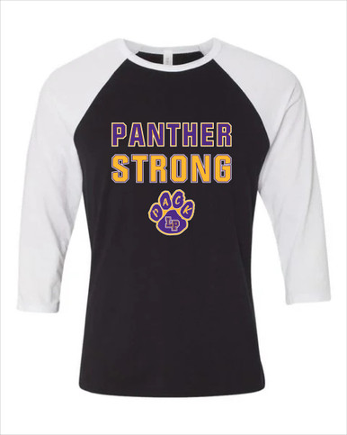 Lufkin Panthers Paw Strong #2 Men's Baseball T-Shirt