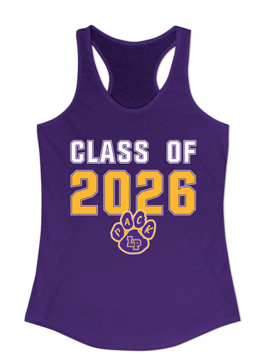 Lufkin Panthers Paw Class of 2026 Women's Tank Top