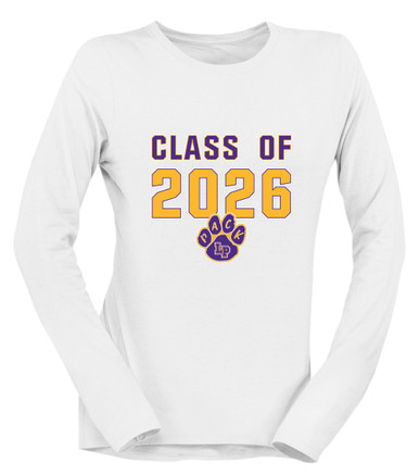 Lufkin Panthers Paw Class of 2026 Women's Premium LS T-Shirt