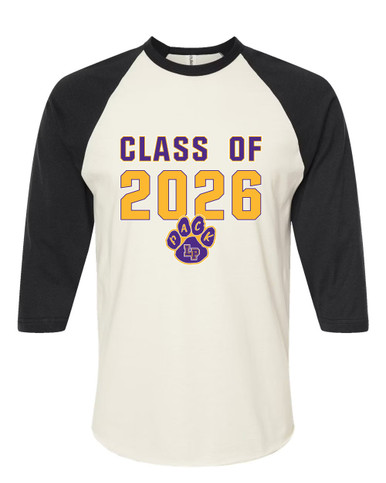 Lufkin Panthers Paw Class of 2026 Women's Baseball T-Shirt