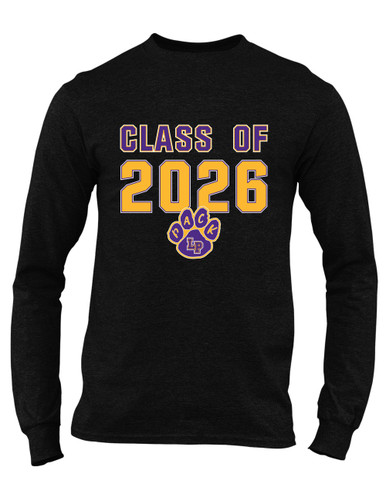 Lufkin Panthers Paw Class of 2026 Men's LS T-Shirt