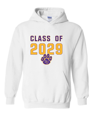 Lufkin Panthers Paw Class of 2029 Men's Hoodie