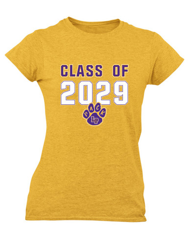 Lufkin Panthers Paw Class of 2029 Women's Premium SS T-Shirt