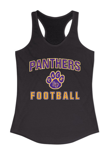 Lufkin Panthers Paw Football #1 Women's Tank Top