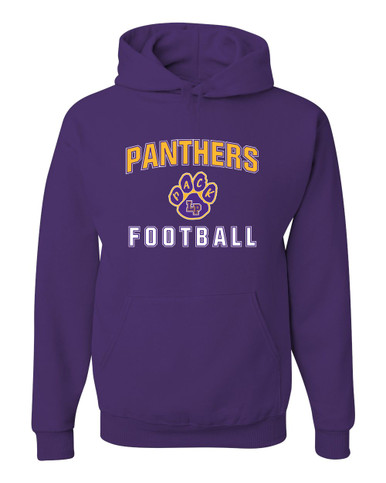 Lufkin Panthers Paw Football #1 Men's Premium Hoodie