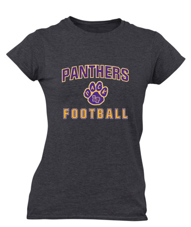 Lufkin Panthers Paw Football #1 Women's Premium SS T-Shirt