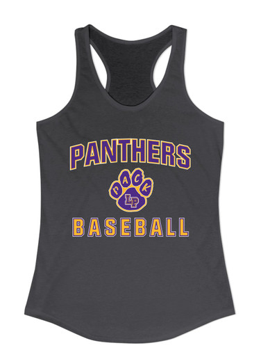 Lufkin Panthers Paw Baseball #1 Women's Tank Top