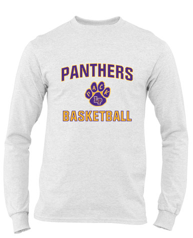 Lufkin Panthers Paw Basketball #1 Men's LS T-Shirt