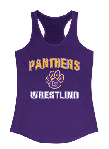Lufkin Panthers Paw Wrestling Women's Tank Top