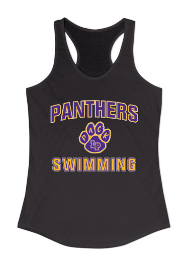 Lufkin Panthers Paw Swimming Women's Tank Top