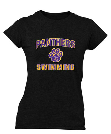 Lufkin Panthers Paw Swimming Women's SS T-Shirt