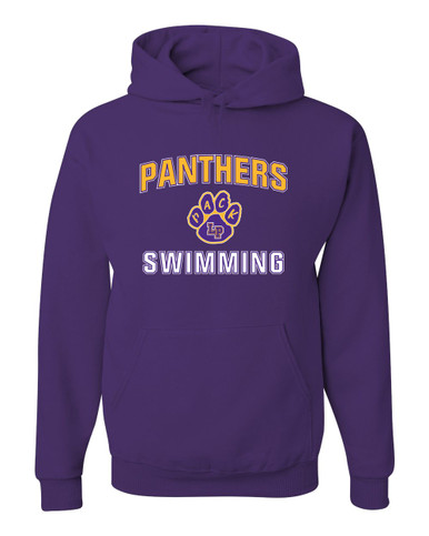 Lufkin Panthers Paw Swimming Men's Premium Hoodie