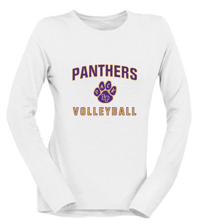 Lufkin Panthers Paw Volleyball Women's Premium LS T-Shirt