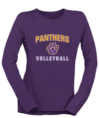 Lufkin Panthers Paw Volleyball Women's LS T-Shirt