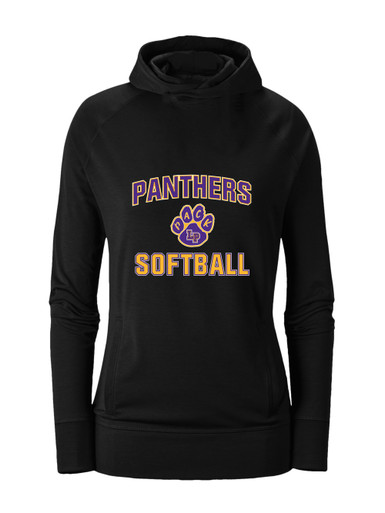 Lufkin Panthers Paw Softball #1 Women's Hoodie