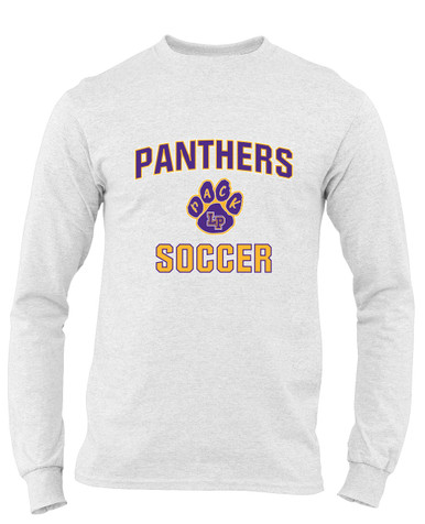 Lufkin Panthers Paw Soccer #1 Men's LS T-Shirt