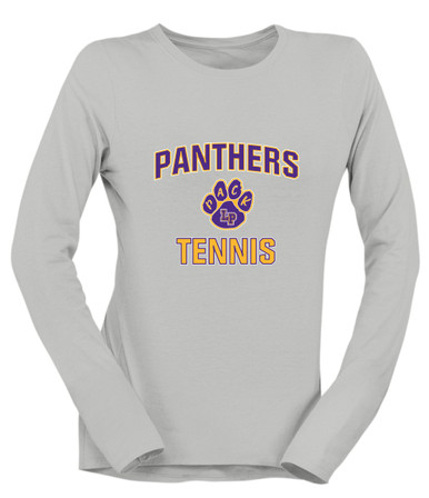 Lufkin Panthers Paw Tennis Women's Premium LS T-Shirt