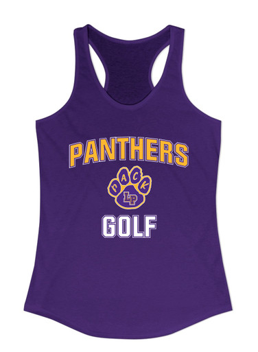Lufkin Panthers Paw Golf Women's Tank Top