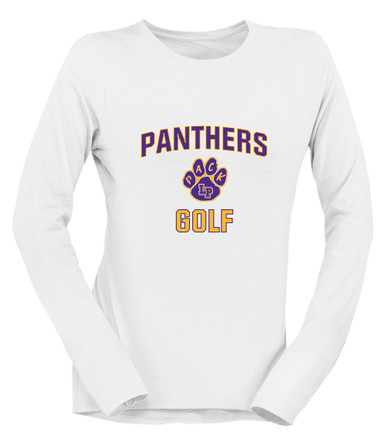 Lufkin Panthers Paw Golf Women's LS T-Shirt