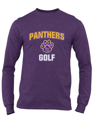 Lufkin Panthers Paw Golf Men's LS T-Shirt