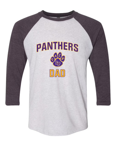 Lufkin Panthers Paw Dad Men's Baseball T-Shirt