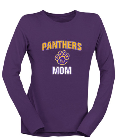 Lufkin Panthers Paw Mom Women's LS T-Shirt
