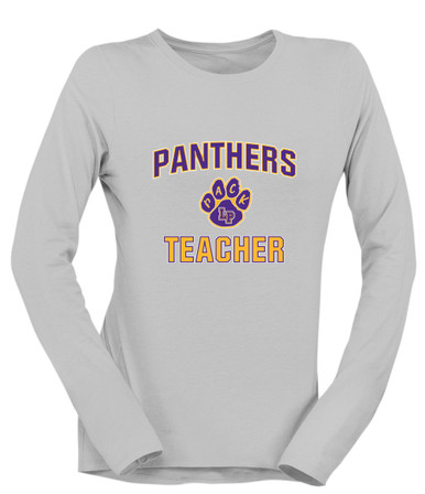 Lufkin Panthers Paw Teacher Women's LS T-Shirt