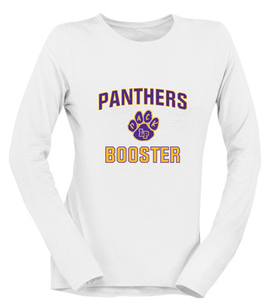 Lufkin Panthers Paw Booster Women's LS T-Shirt