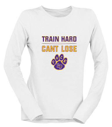 Lufkin Panthers Paw Train Hard, Can't Lose Women's Premium LS T-Shirt