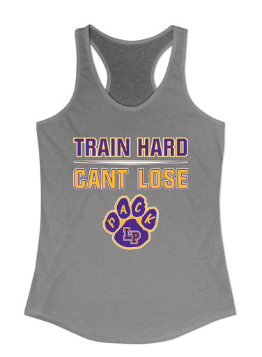 Lufkin Panthers Paw Train Hard, Can't Lose Women's Tank Top