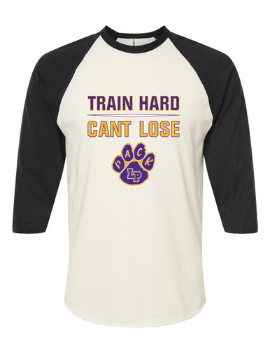 Lufkin Panthers Paw Train Hard, Can't Lose Women's Baseball T-Shirt