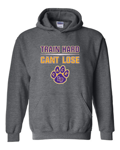 Lufkin Panthers Paw Train Hard, Can't Lose Men's Hoodie