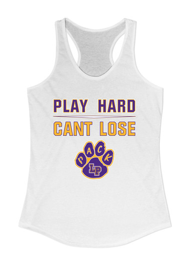 Lufkin Panthers Paw Play Hard, Can't Lose Women's Tank Top