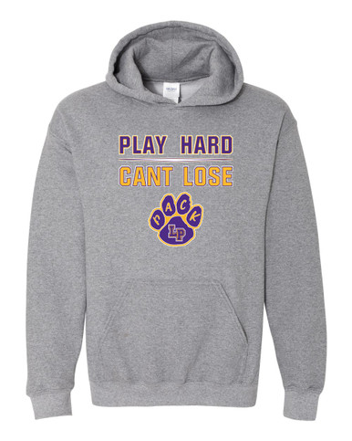 Lufkin Panthers Paw Play Hard, Can't Lose Men's Hoodie