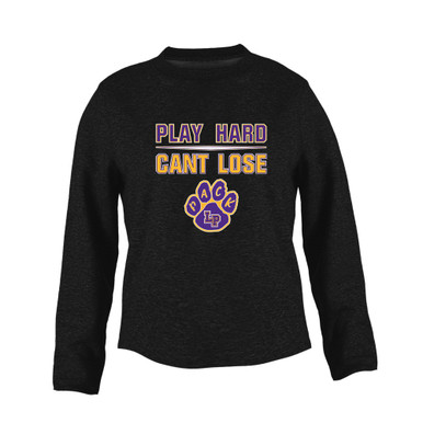 Lufkin Panthers Paw Play Hard, Can't Lose Women's Sweatshirt