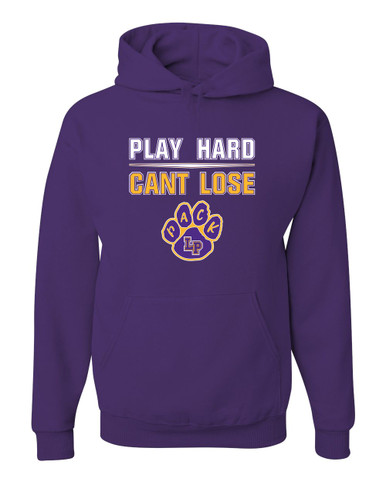 Lufkin Panthers Paw Play Hard, Can't Lose Men's Premium Hoodie