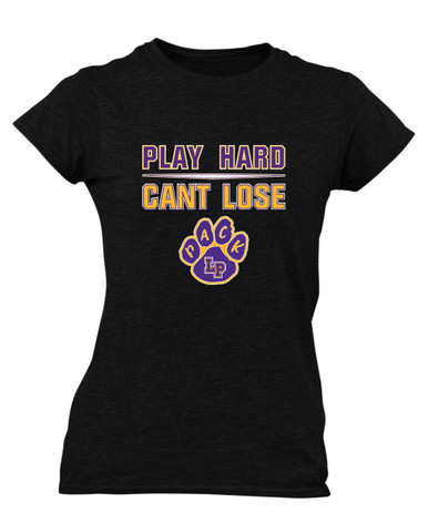Lufkin Panthers Paw Play Hard, Can't Lose Women's Premium SS T-Shirt
