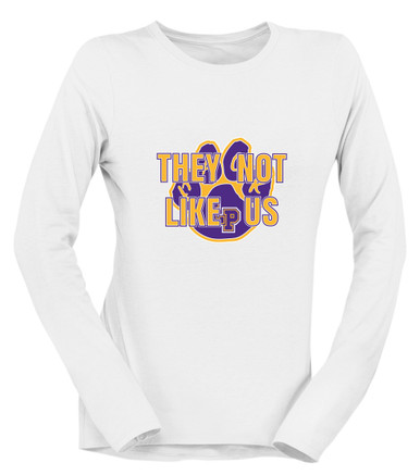 Lufkin Panthers Paw They Not Like Us #2 Women's LS T-Shirt