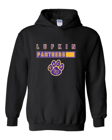Lufkin Panthers Paw Mascot #7 Men's Hoodie