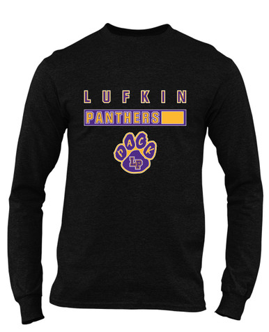 Lufkin Panthers Paw Mascot #7 Men's Premium LS T-Shirt