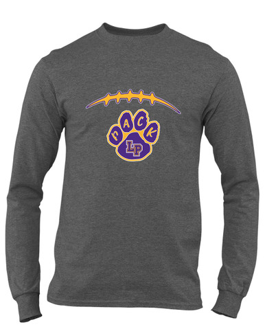 Lufkin Panthers Paw Football #2 Men's Premium LS T-Shirt