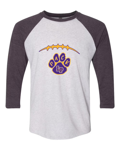 Lufkin Panthers Paw Football #2 Men's Baseball T-Shirt