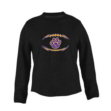 Lufkin Panthers Paw Football #3 Women's Sweatshirt