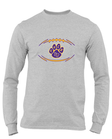Lufkin Panthers Paw Football #3 Men's Premium LS T-Shirt