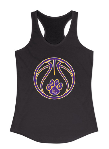 Lufkin Panthers Paw Basketball #2 Women's Tank Top
