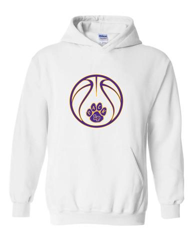 Lufkin Panthers Paw Basketball #2 Men's Hoodie