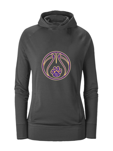 Lufkin Panthers Paw Basketball #2 Women's Hoodie
