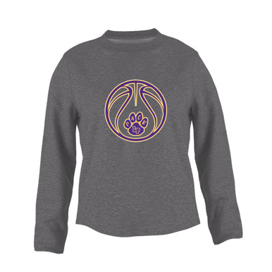 Lufkin Panthers Paw Basketball #2 Women's Sweatshirt