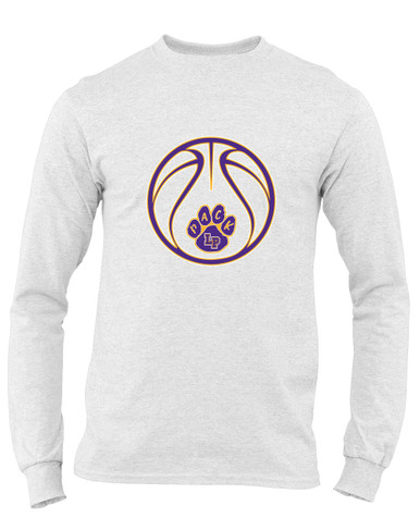 Lufkin Panthers Paw Basketball #2 Men's LS T-Shirt