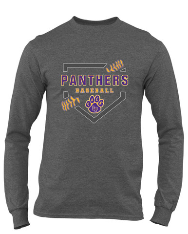 Lufkin Panthers Paw Baseball #2 Men's Premium LS T-Shirt